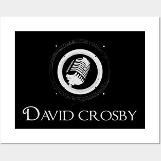 david crosby american singer vintage logo,fan art Posters and Art